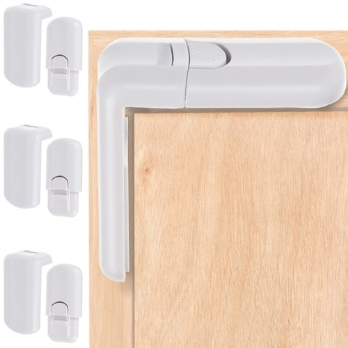 Serrure de sécurité pour tiroirs de meubles - 4 pcs