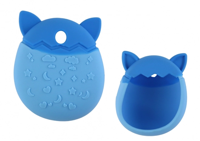 Coque en silicone pour Tamagotchi en forme de chat bleu