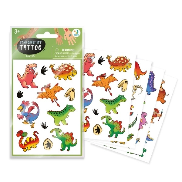 Tatouage à motif de dinosaures
