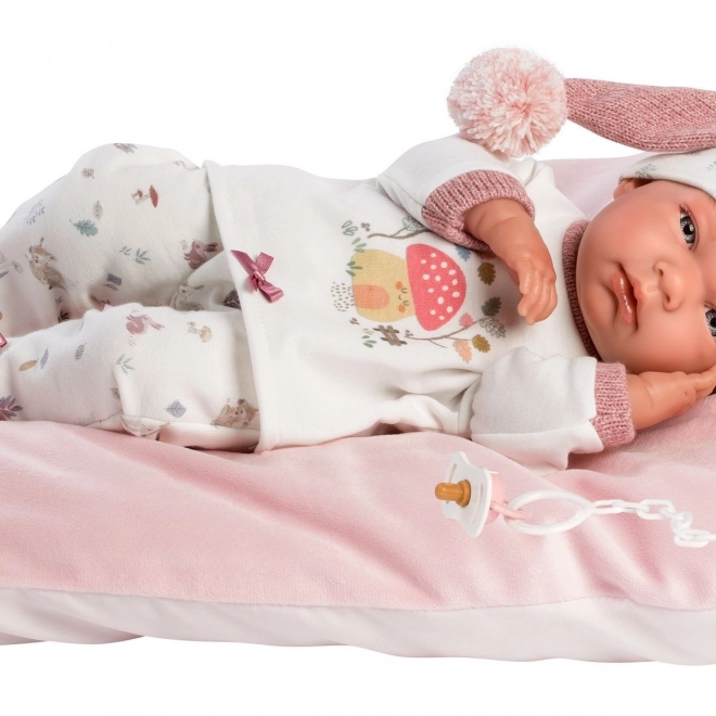 Llorens 73880 NOUVEAU-NÉ FILLE - poupée réaliste bébé avec corps tout en vinyle - 40 cm
