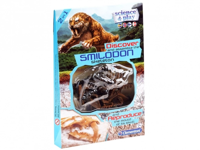 Clementoni Smilodon - Squelette à construire du tigre à dents de sabre