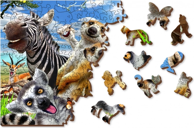 Puzzle en bois de Wooden City Bienvenue en Afrique 505 pièces