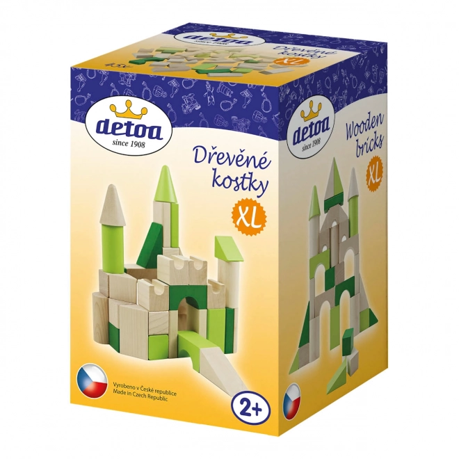 Detoa Blocs en bois XL 45 pièces