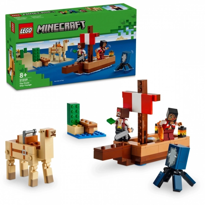 LEGO Minecraft 21259 Voyage à bord du navire pirate