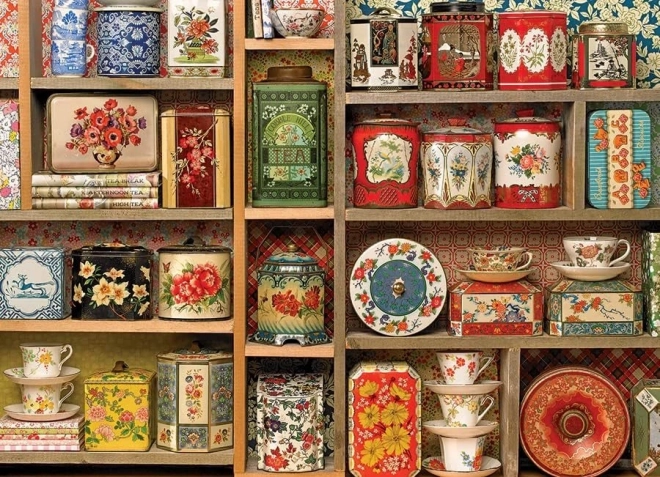 Puzzle Cobble Hill Vintage boîtes à thé 1000 pièces