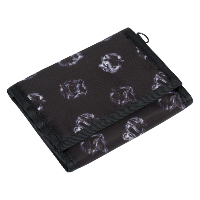 portefeuille noir avec impression Harry Potter Poudlard