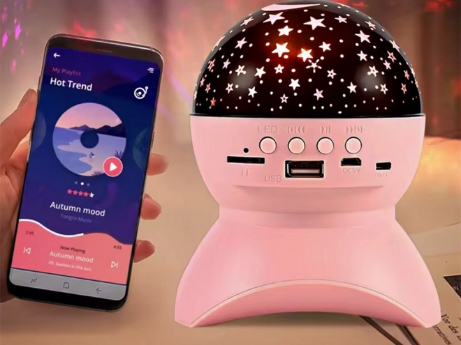 Projecteur d'étoiles et haut-parleur Bluetooth