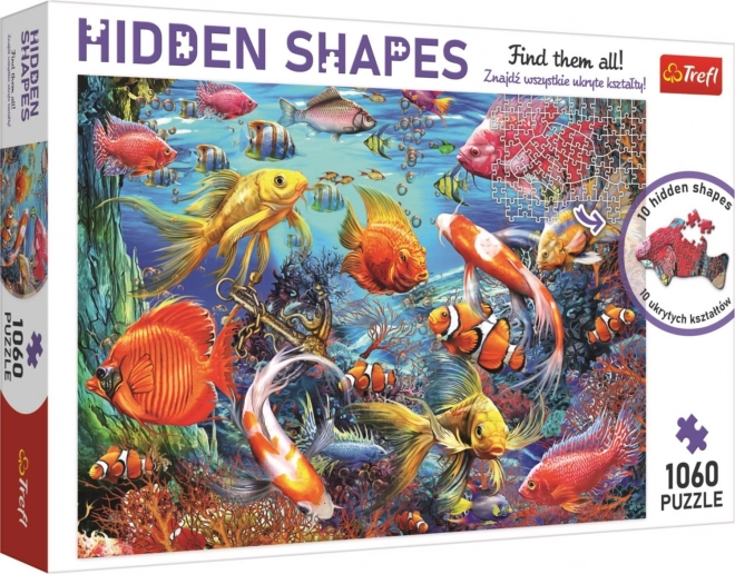 TREFL Puzzle Formes Cachées : Vie Sous-marine 1060 pièces