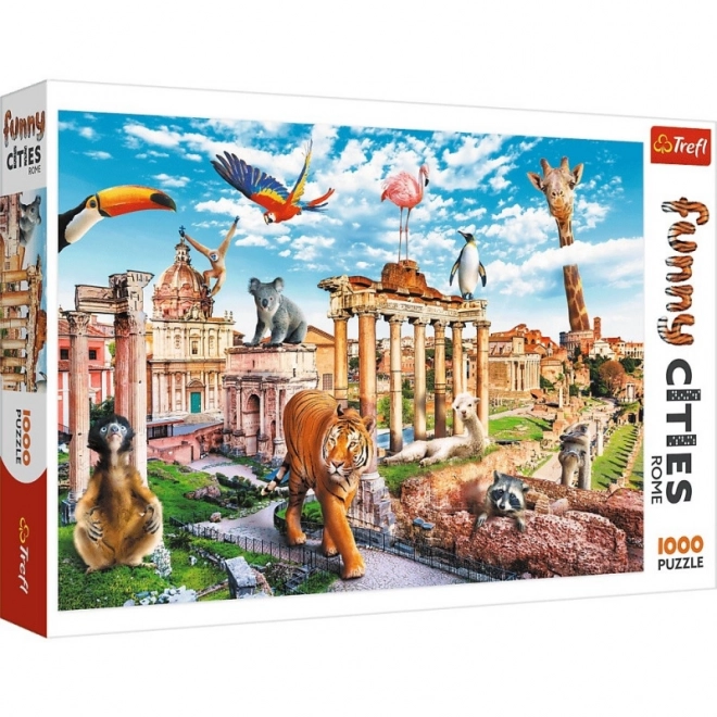 Puzzle Villes Amusantes - Rome Sauvage 1000 pièces