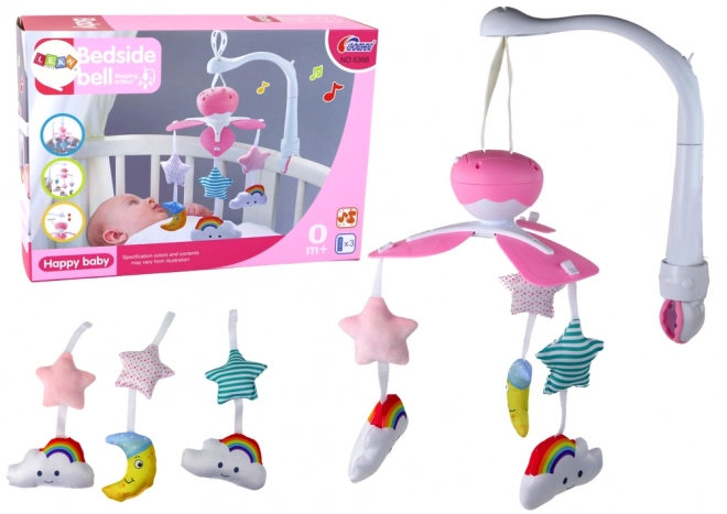 Lit bébé Carousel Baby Sound Sky Pink