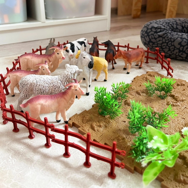 Woopie ensemble de jouets Ferme avec valisette 57 pièces