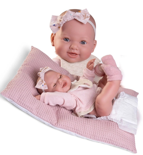 Antonio Juan 50414 MIA - poupée réaliste bébé qui pleure et fait pipi avec corps en vinyle - 42 cm