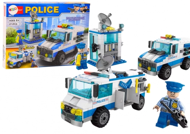 Voiture de police Construction 271 Ensemble de briques