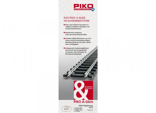 Piko Ensemble de voies B (voie en cul-de-sac) - 55310