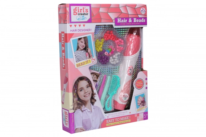 Enfileur de perles pour cheveux