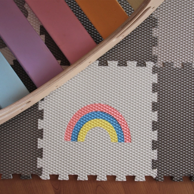 Minideckfloor sol 12 pièces - mouton, lama, licorne, arc-en-ciel