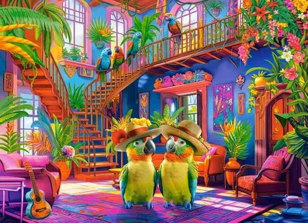 Puzzle 200 perroquets au paradis