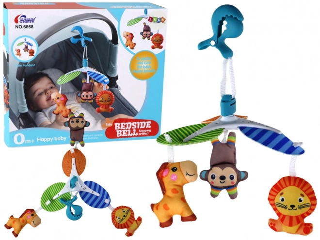 Mobile classique pour lit bébé Animaux à clip