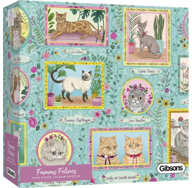 Puzzle Gibsons Chats Célèbres 1000 Pièces