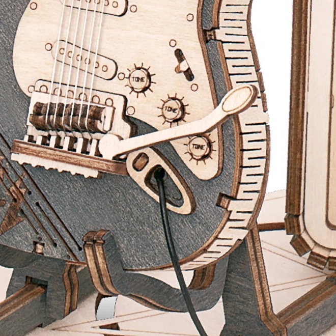 Puzzle 3D en bois RoboTime - Guitare Électrique