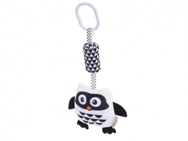 Hochet sensoriel suspendu - chouette