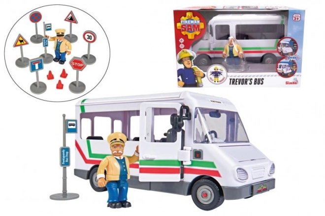 Le Bus de Trevor de Sam le Pompier 21 cm