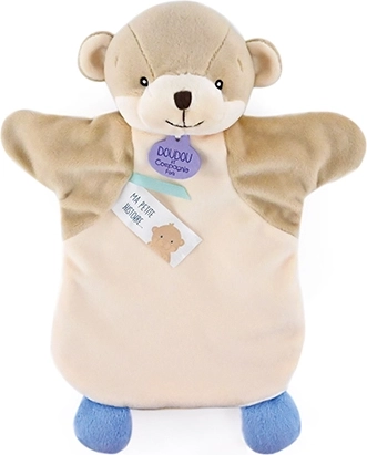 Marionnette en peluche loutre, 25 cm