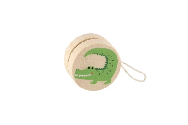 Yo-yo en bois avec animaux 5,5 cm
