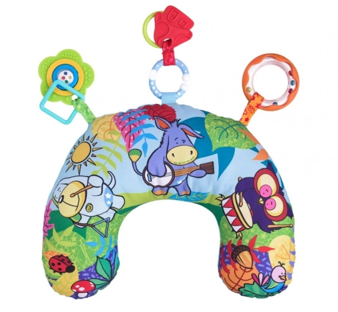 Coussin de jeu ventre avec accessoires