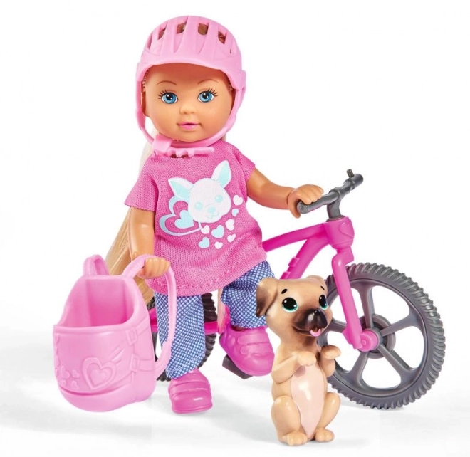 Poupée Evičká avec vélo
