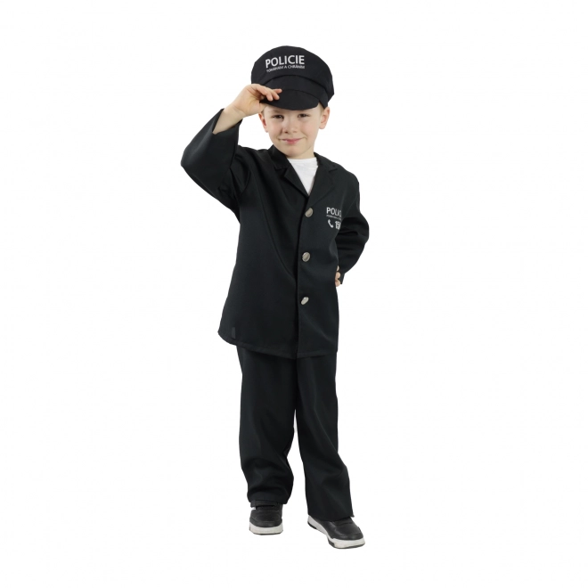 Déguisement d'enfant policier avec casquette - impression tchèque (S) e-emballage