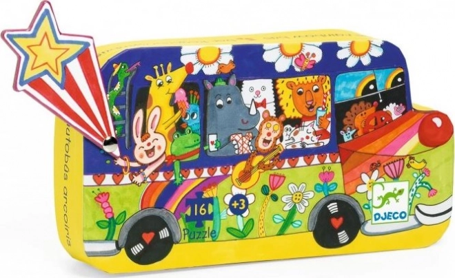 Puzzle Autobus Arc-en-ciel 16 pièces