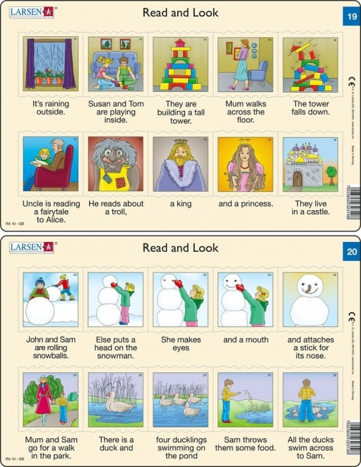 Puzzle Anglais – textes courts, 10 pièces