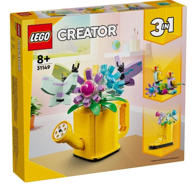 Lego créateur fleurs en arrosoir