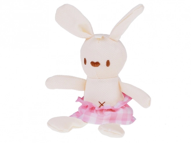 Poupée en tissu bébé nouveau-né avec bonnet rose