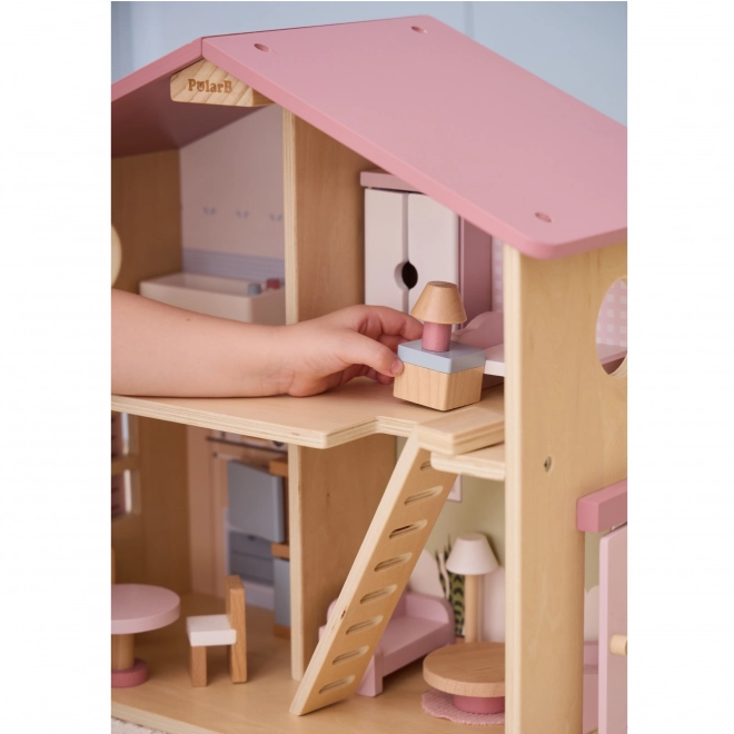 Grande maison de poupées en bois avec accessoires PolarB Viga