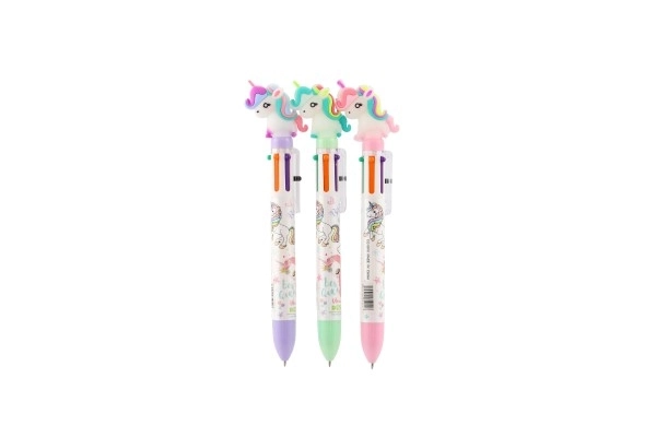 Stylo à motif licorne avec 6 couleurs