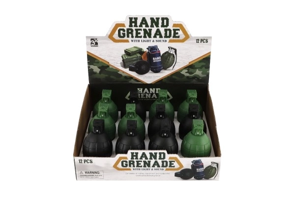 Grenade plastique à main avec son et lumière