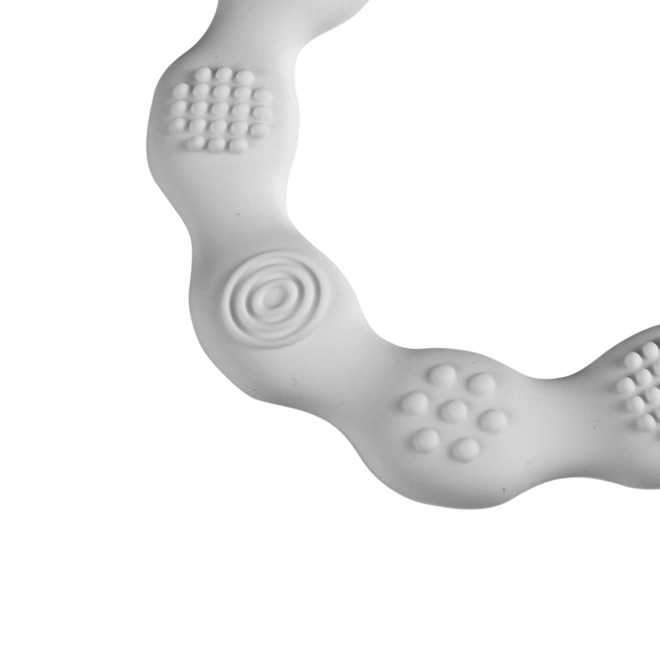 Anneau de dentition en silicone blanc