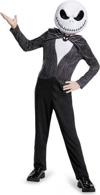 Déguisement enfant Jack Skellington du film L’Étrange Noël de Monsieur Jack (10–12 ans)