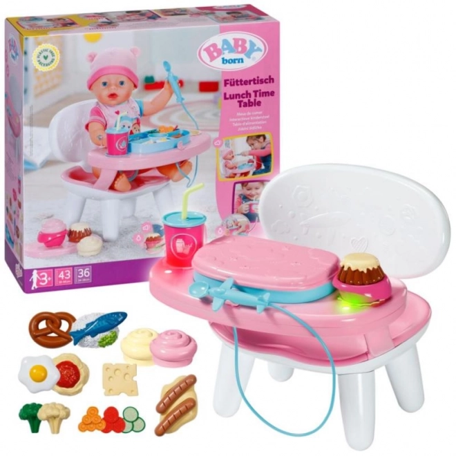 Chaise haute BABY born avec effets sonores