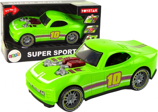 Voiture de sport verte 1:14 avec sons et lumières
