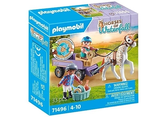 Ensemble de figurines Chevaux 71496 Calèche avec poneys