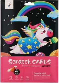 Images à gratter Licorne Arc-en-ciel