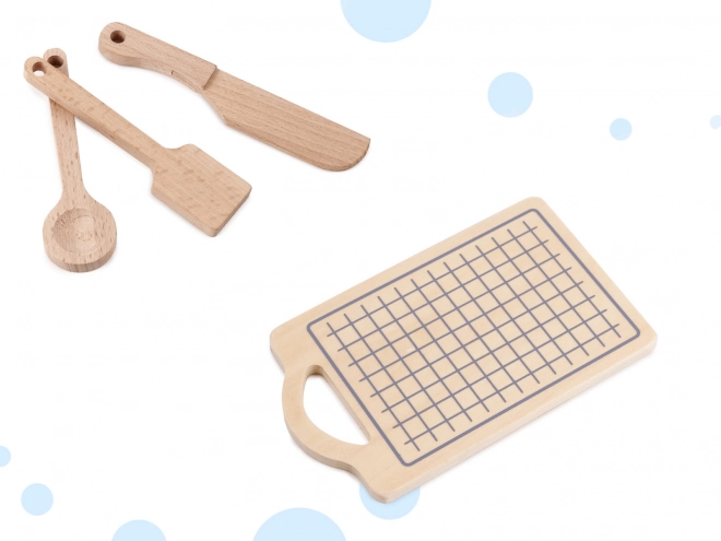 Cuisine en bois pour enfants avec accessoires