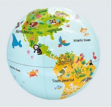 Balle Globe Caly 30 cm - Petits animaux dans la nature