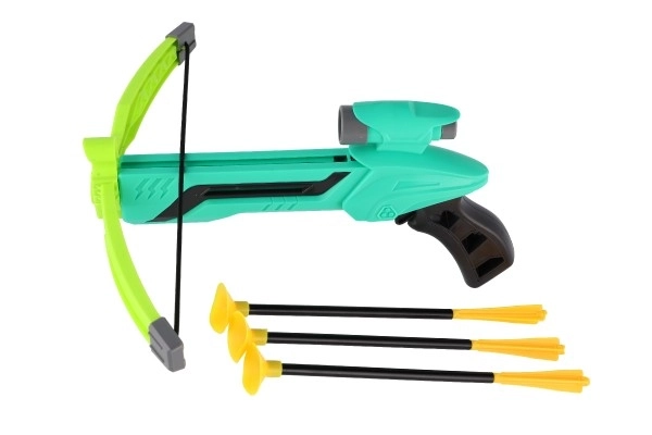 Pistolet/arc avec ventouses en plastique 25cm + 3 flèches dans une boîte de 36x21x5cm