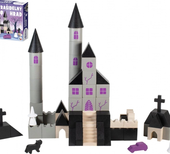 Jeu de construction en bois Château hanté