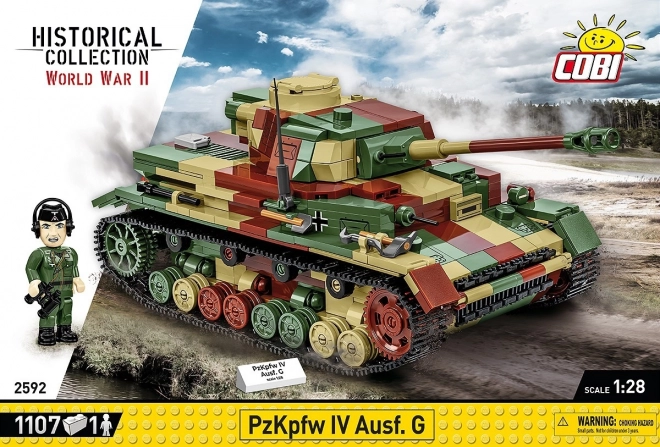 Kit WWII Panzerkampfwagen IV Ausf. G de 1107 pièces