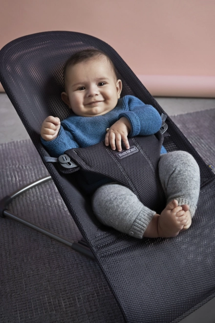 BABYBJÖRN - Transat BLISS MESH - Rose Perle – Anthracite